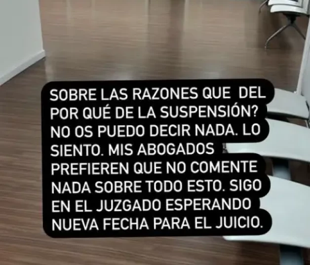 Marta Riesco anuncia el retraso de su juicio con Ana Rosa Quintana.