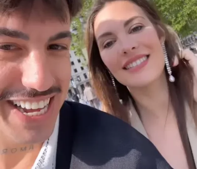 Jessica Bueno y Luitingo, muy felices y enamorados en Bilbao.