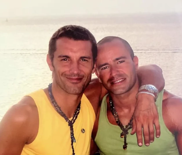 Jesús Vázquez y su novio, Roberto