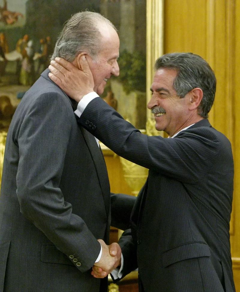 El Rey Juan Carlos y Miguel Ángel Revilla