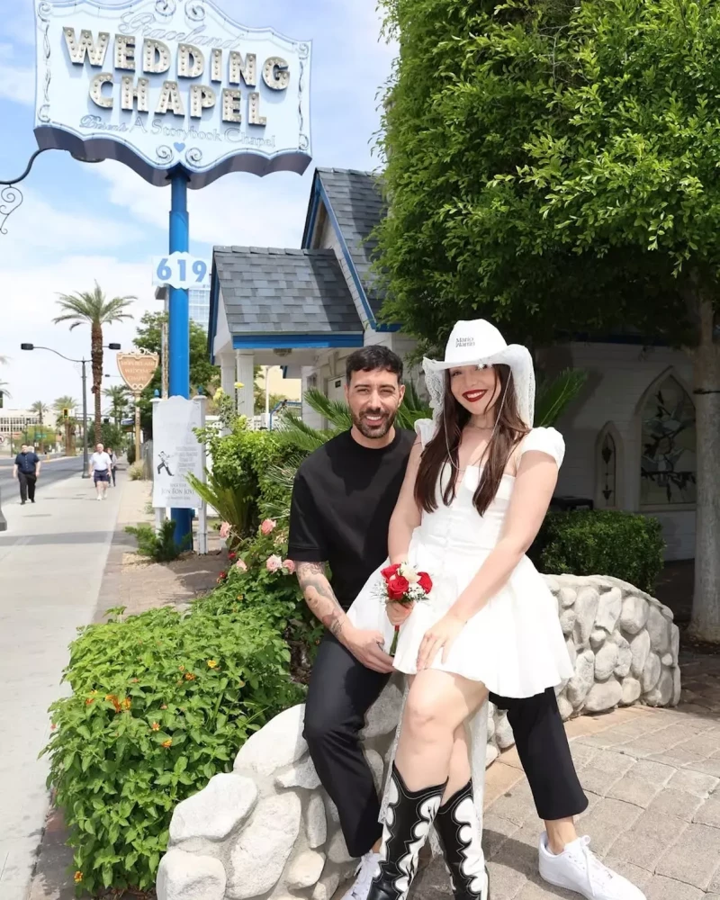 Inés Hernand boda en Las vegas