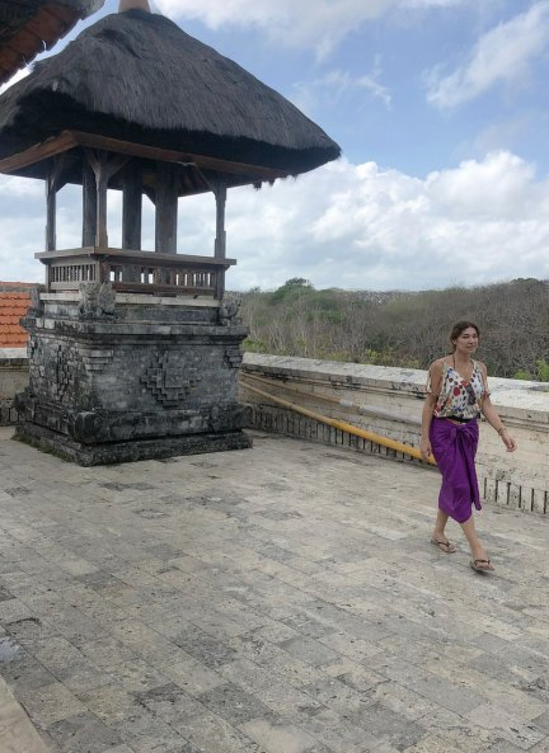 Una de las imágenes de sus vacaciones que Raquel compartió en redes sociales.