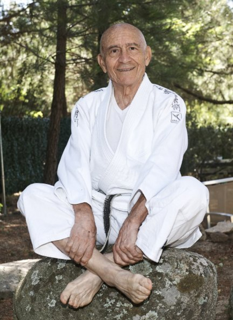 Mariano Gracia vestido de judoka.
