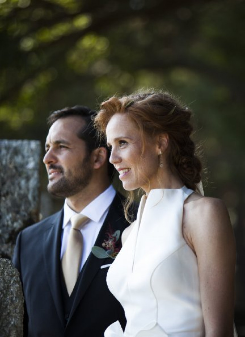 María Castro y José Manuel Villalba estaban así de guapos el día de su boda.