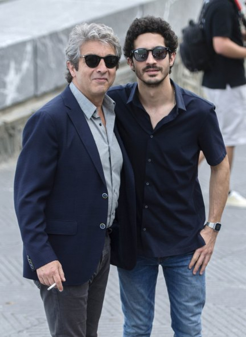 Ricardo Darín y su hijo, Chino, que ha producido su última película.