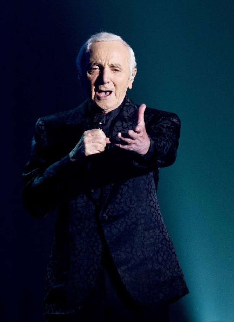 Aznavour en una de sus últimas actuaciones.
