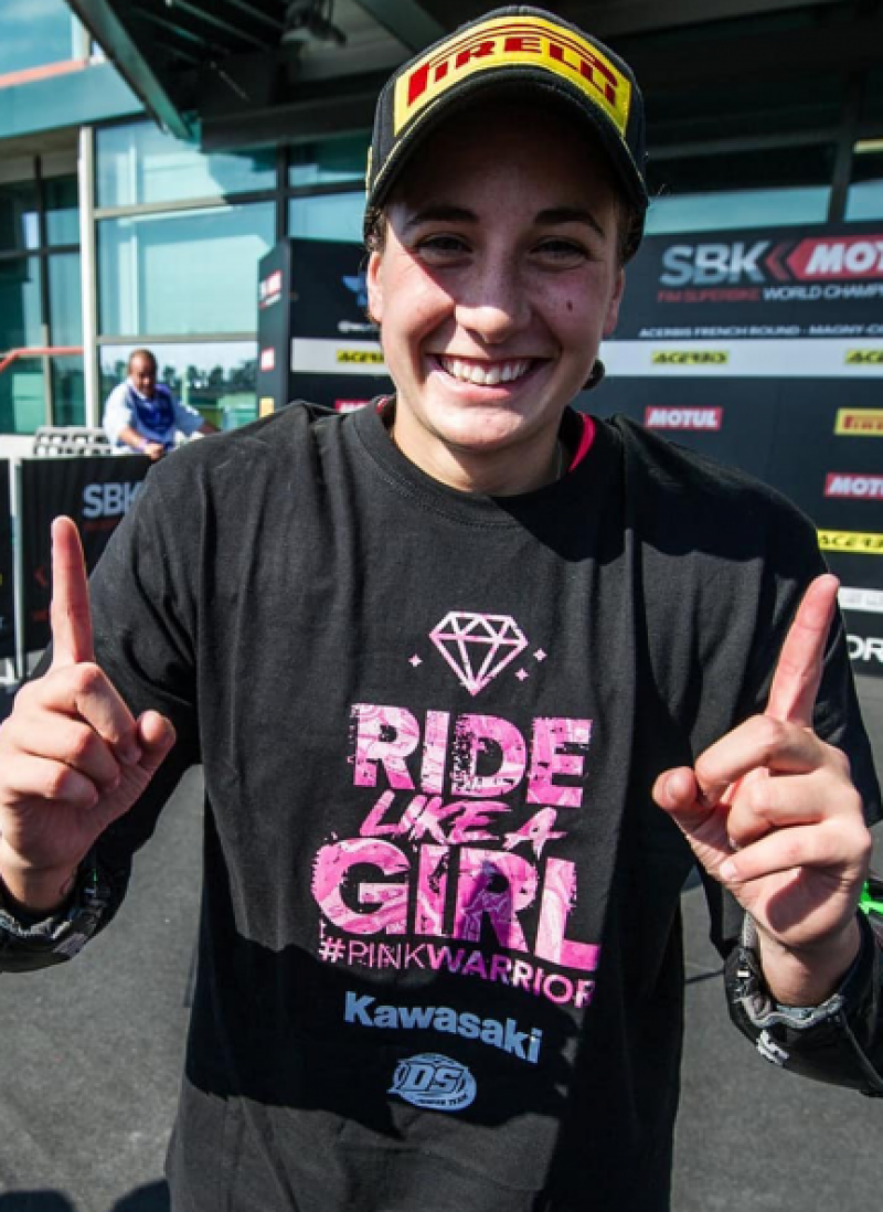 La campeona, con su camiseta reivindicativa.