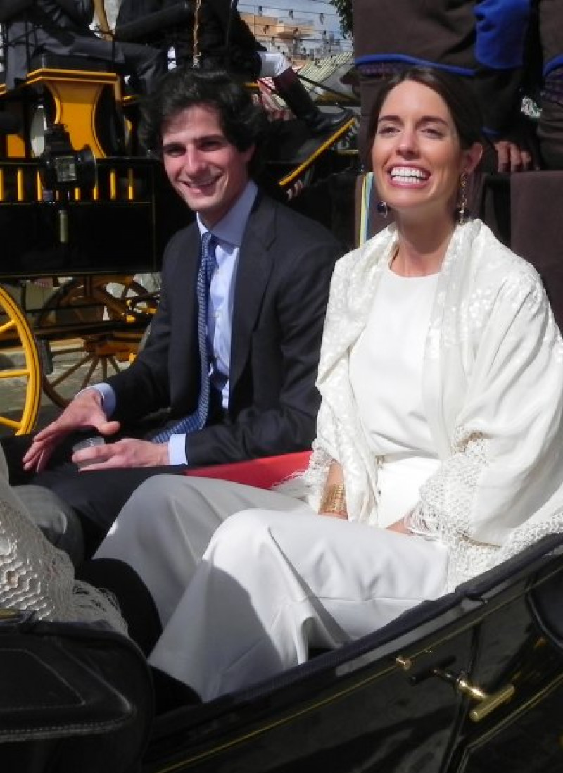 Fernando Fitz-James Stuart y Sofía Palazuelo, muy sonrientes