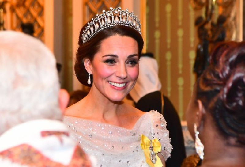 Kate Middleton con la tiara Lover’s Knot