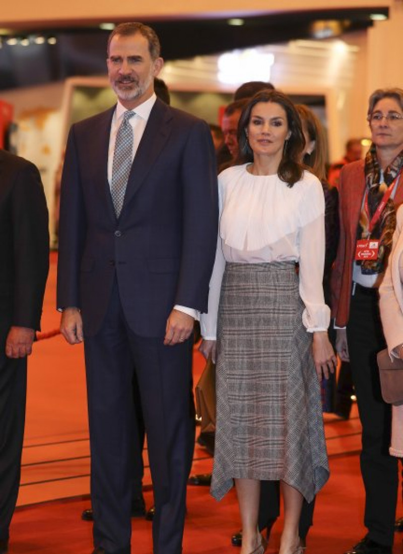 Letizia y Felipe en Fitur.