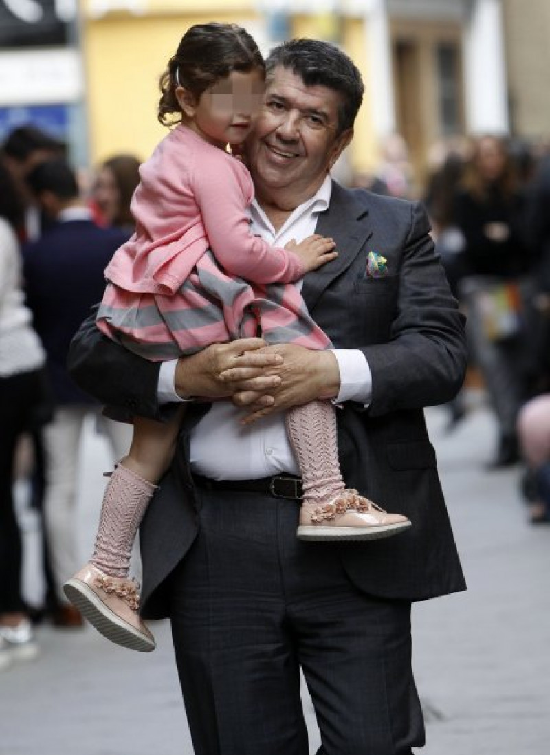 Salgado, con la hija que tiene junto a María Jesús 