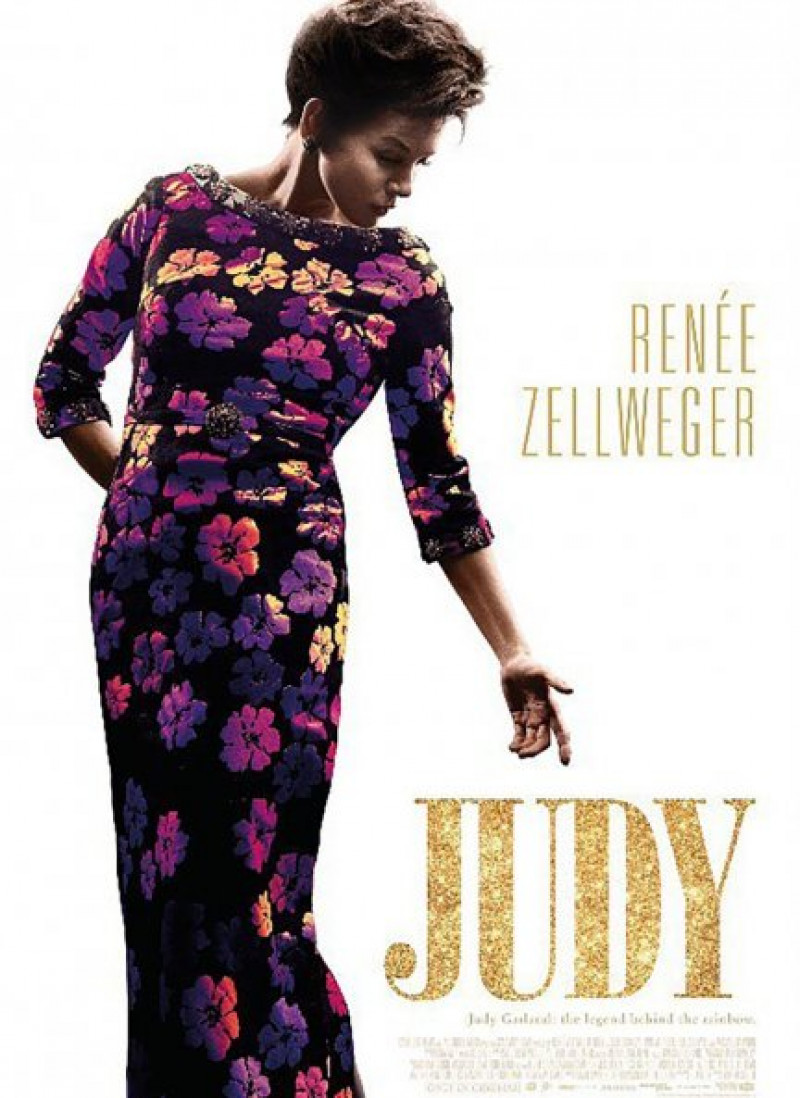 Cartel de la película de Judy Garland, interpretada por Renée Zellweger.