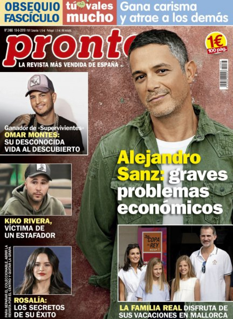 Portada Revista Pronto Alejandro Sanz