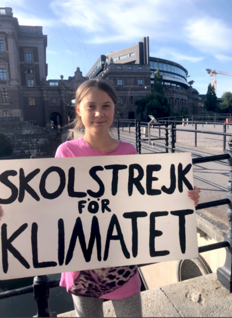 A sus 16 años, Greta es una de las grandes luchadoras a favor del medio ambiente.