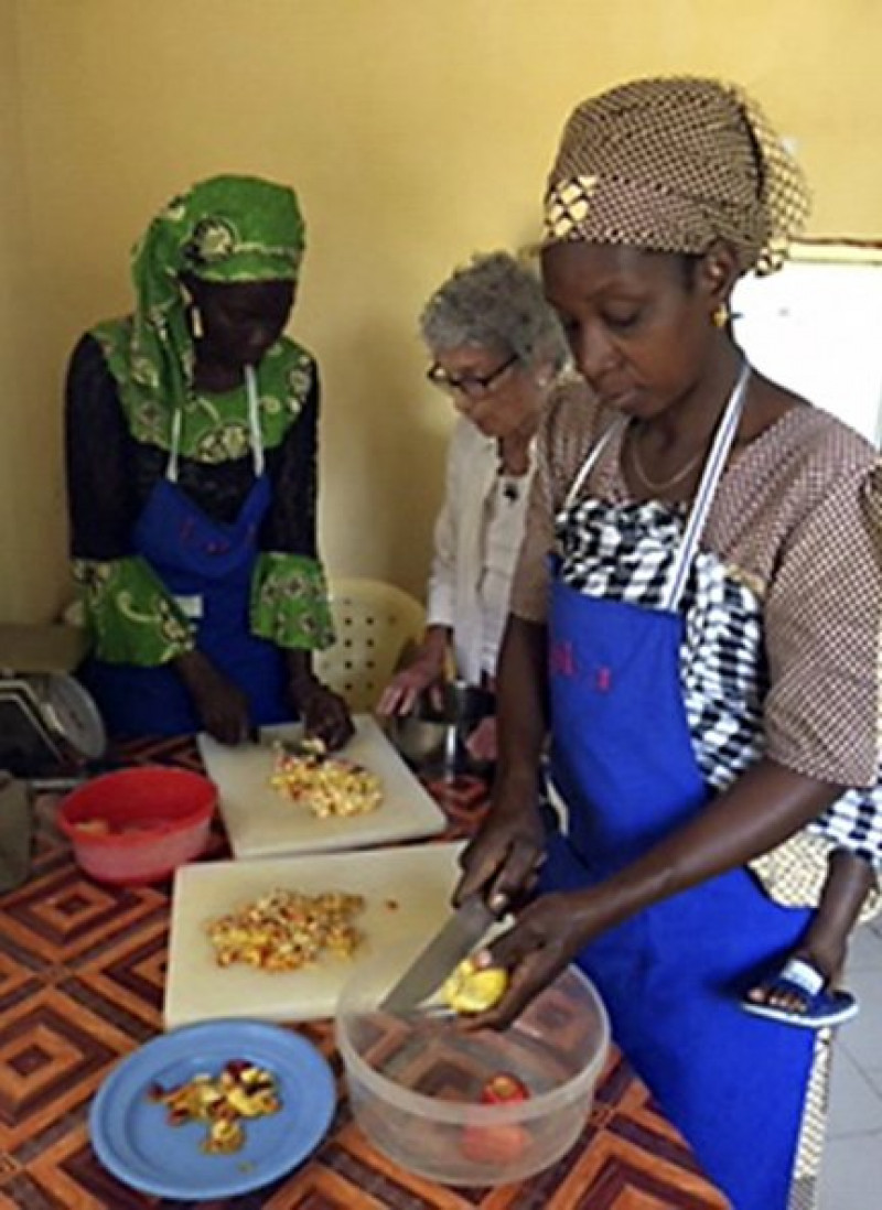 Georgina Regàs, en uno de sus viajes a Senegal.