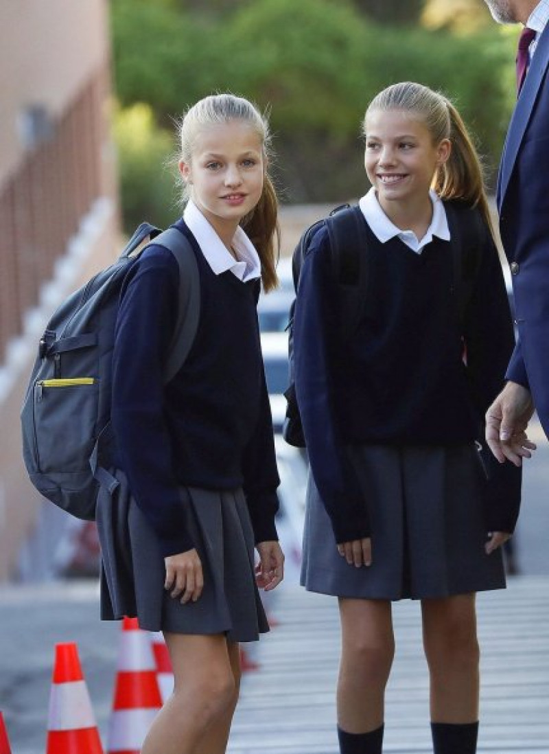 Leonor y Sofía cursarán tercero y primero de la ESO, respectivamente.