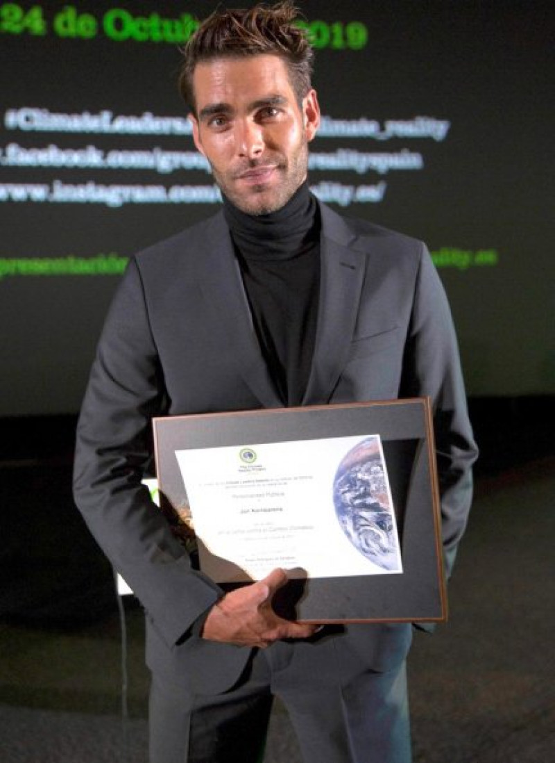 Jon Kortajarena acaba de ser galardonado por su faceta de activista medioambiental en los Climate Leaders Awards.