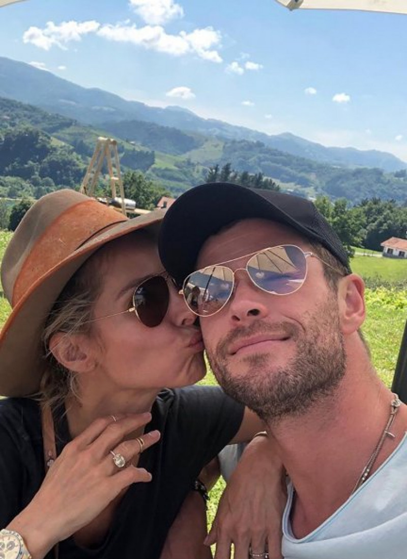 A Elsa Pataky y Chris Hemsworth les encanta el contacto con la naturaleza.