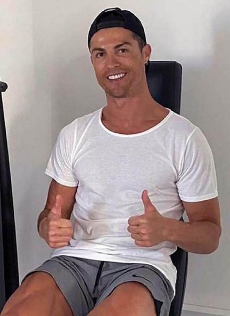 Cristiano Ronaldo pasa el confinamiento con su familia en Portugal.