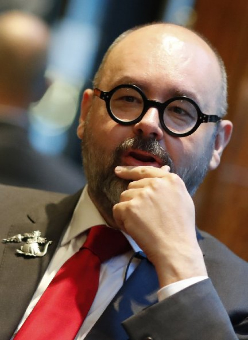 Carlos Ruiz Zafón durante una entrevista en Buenos Aires (2017).