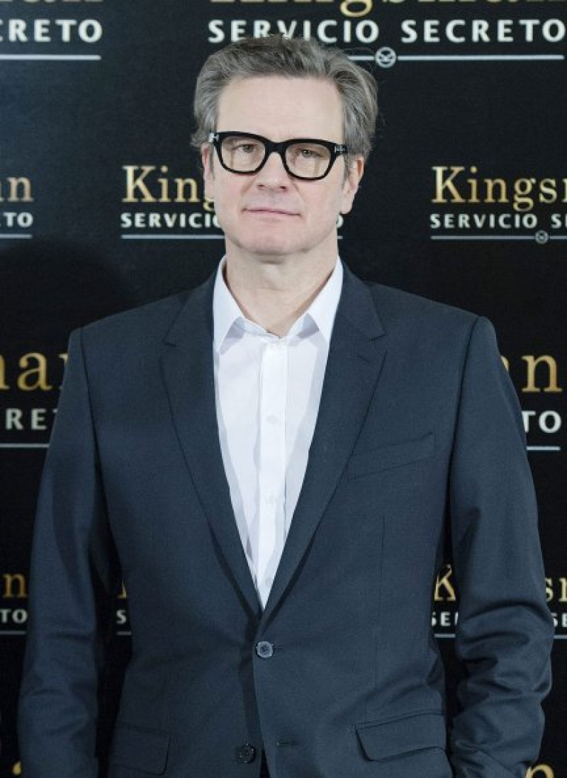Colin Firth en la presentación de Kingsman.