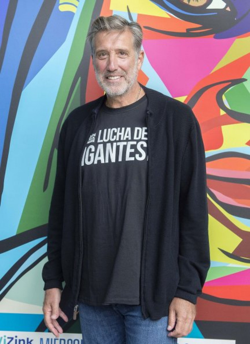 Emilio Aragón en la presentación del concierto Lucha de gigantes.