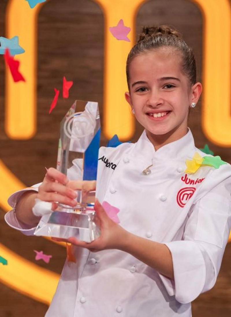 Aurora Ruiz, ganadora de "MasterChef junior 8" donará parte de su premio a la lucha contra el cáncer.