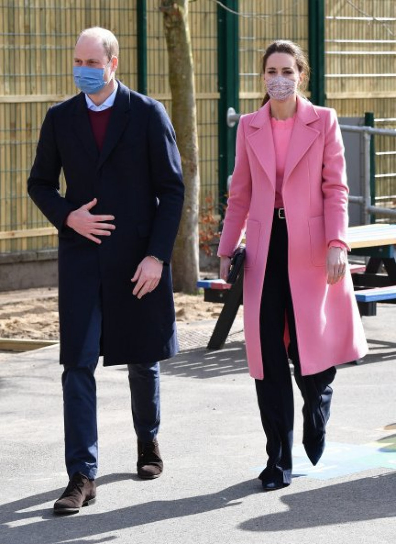 Guillermo y Kate visitaron un colegio días después de la famosa entrevista de los duques de Sussex.