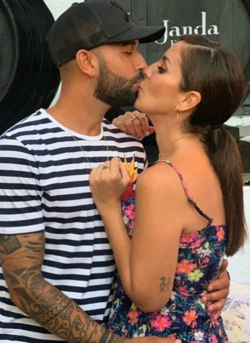 Anabel Pantoja y Omar Sánchez en una foto del Instagram del concursante (@omar_sancheze33).