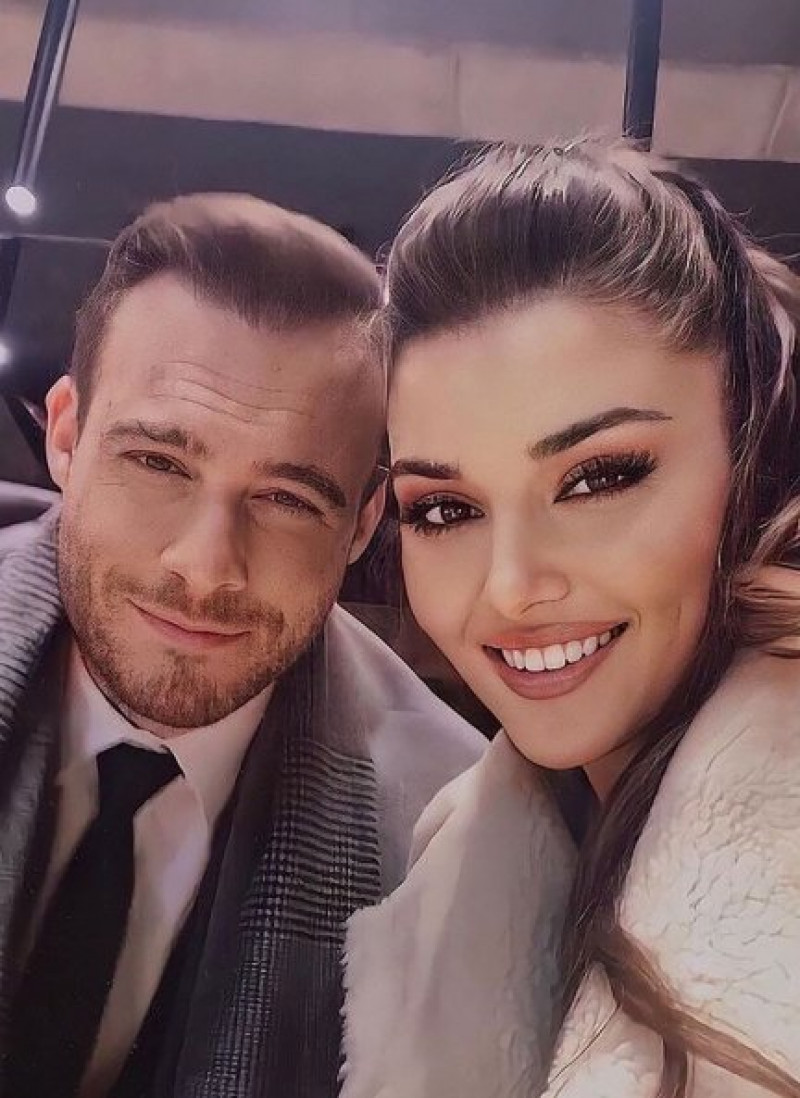 Kerem Bürsin y Hande Erçel están muy felices juntos.