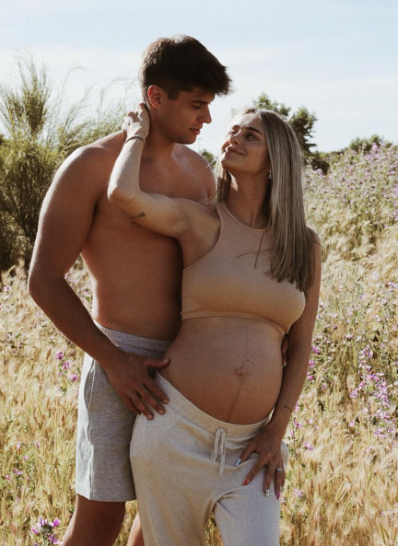 Javier Tudela y Marina Romero días antes de ser padres (@javier_tudela14).