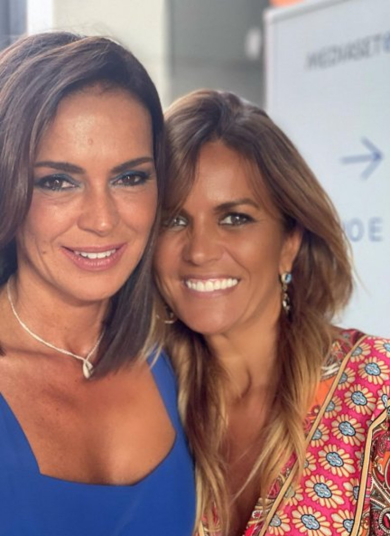 Olga Moreno y Marta López tras su especial en Telecinco 'Ahora Olga' (@martalopeztv).