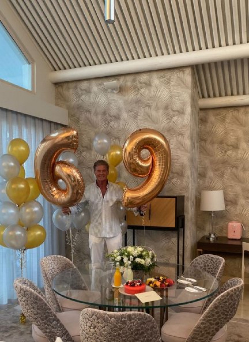 David Hasselhoff cumplió 69 años el pasado verano ¡y lo celebró en Marbella!