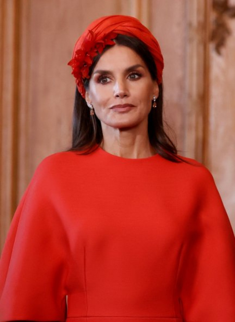 La reina Letizia, con uno de sus últimos y favorecedores looks.