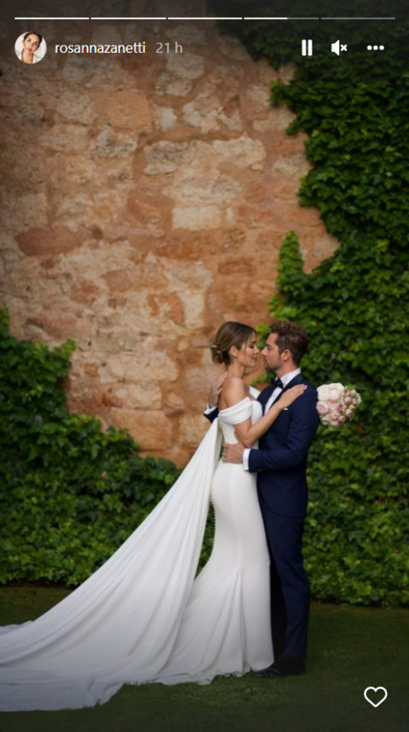 David y Rosanna vivieron un cuento de hadas el día de su boda (@rosannazanetti)