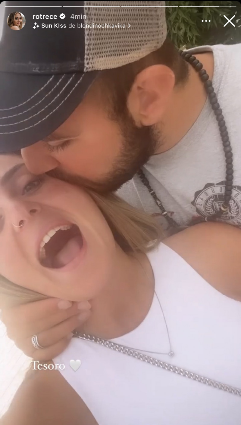 Rocío y David Flores, muy unidos en su reencuentro