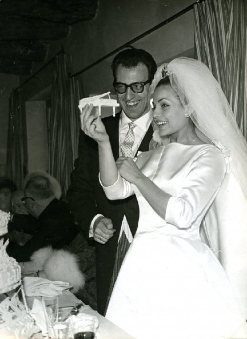 El día de su boda con Augusto Algueró.