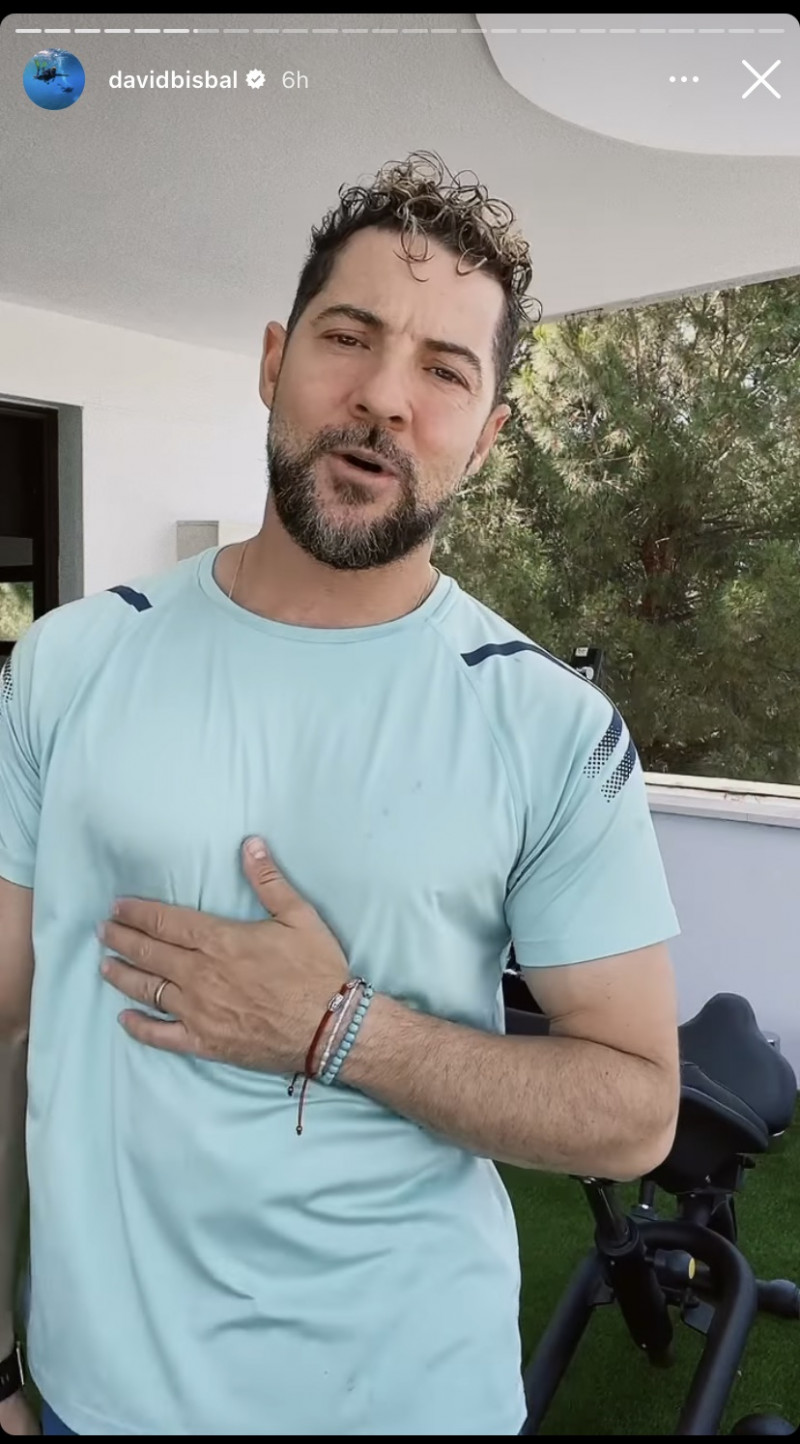 David Bisbal recuerda a su amigo y entrenador Edu en su gimnasio