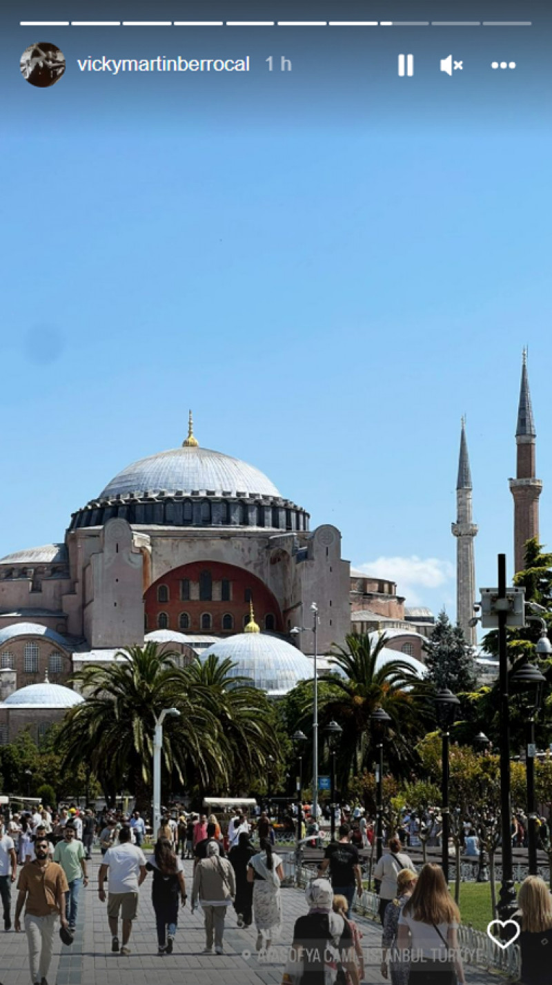 Una de las historias que ha compartido Vicky Martín Berrocal desde Estambul (@vickymartinberrocal)