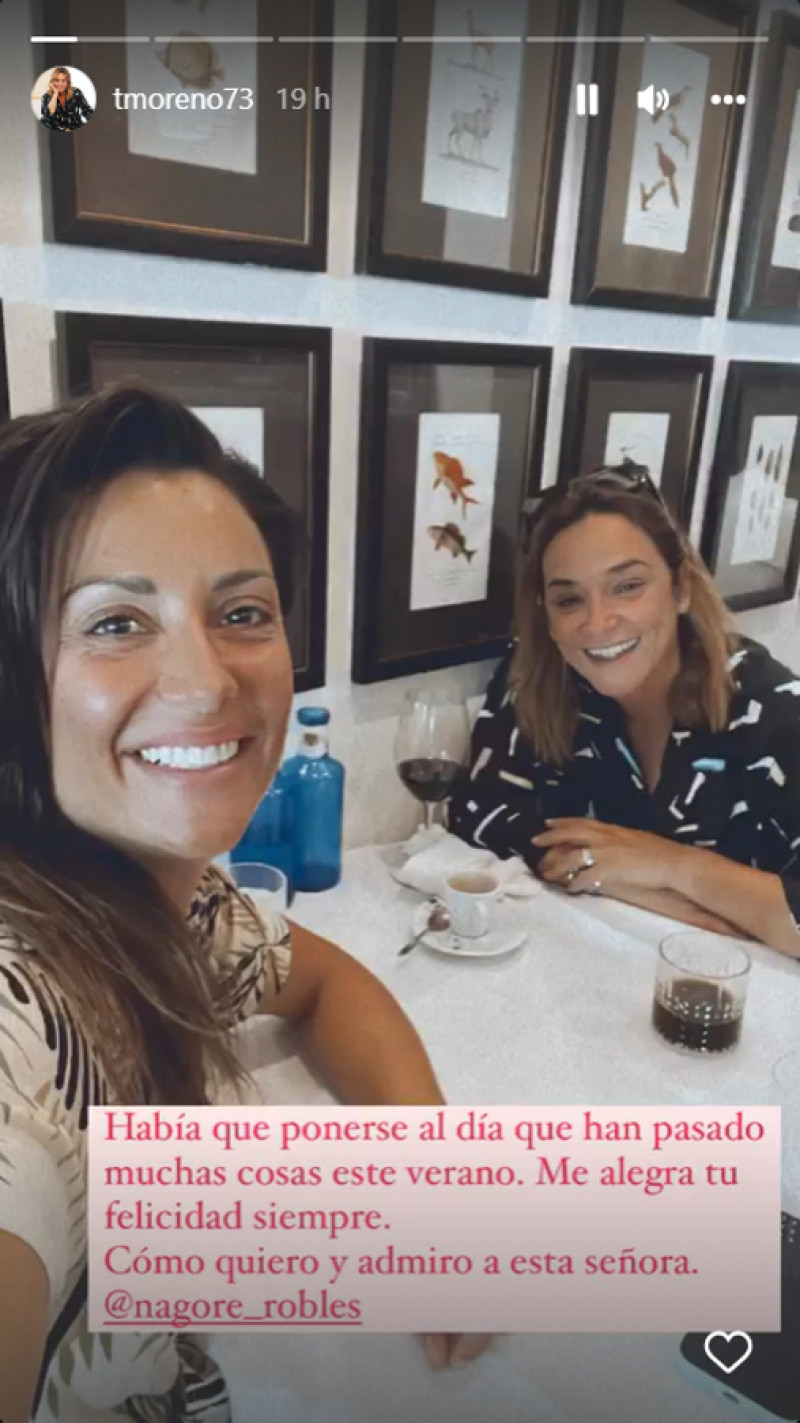 La foto que ha compartido Toñi Moreno con Nagore Robles (@tmoreno73)