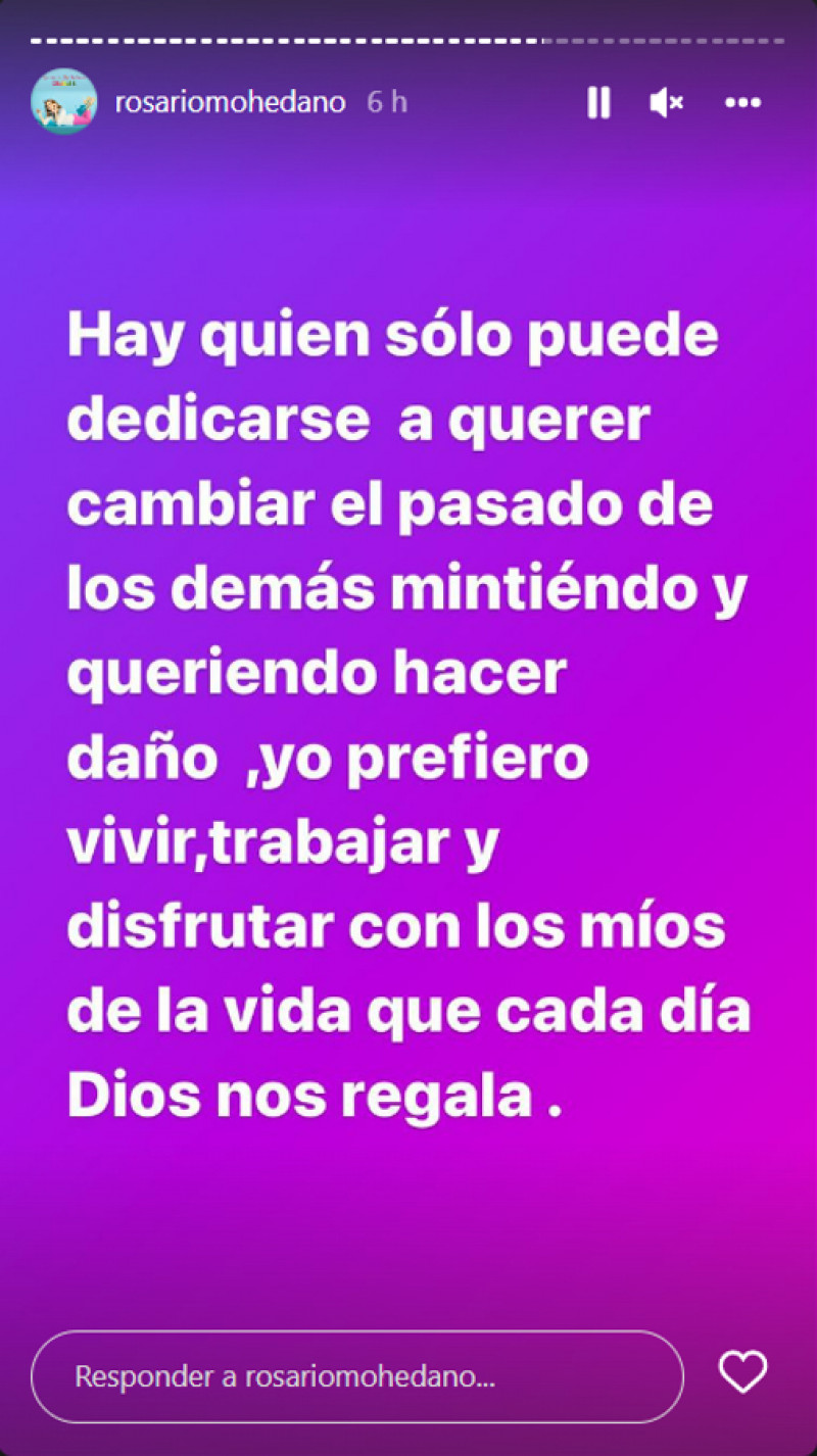 La respuesta de Chayo Mohedano a las palabras de Rocío Carrasco (@rosariomohedano)