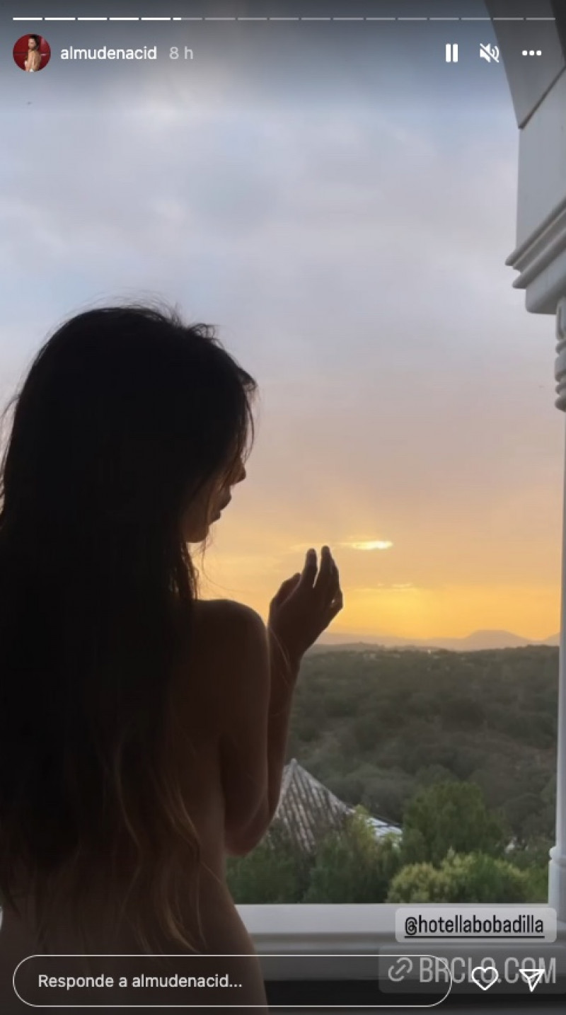 Almudena Cid ha posado desnuda en sus historias de Instagram