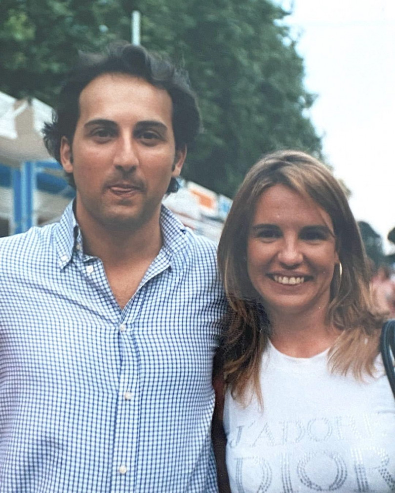 , la pareja hace 22 años, cuando llevaban juntos ocho