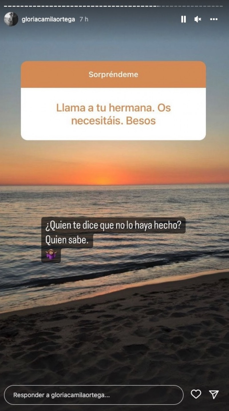 Historias de Instagram (@gloriacamilaortega)