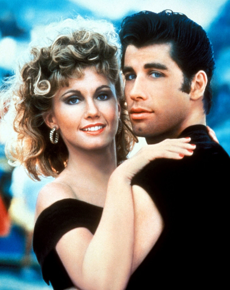 Olivia Newton-John y John Travolta en Grease