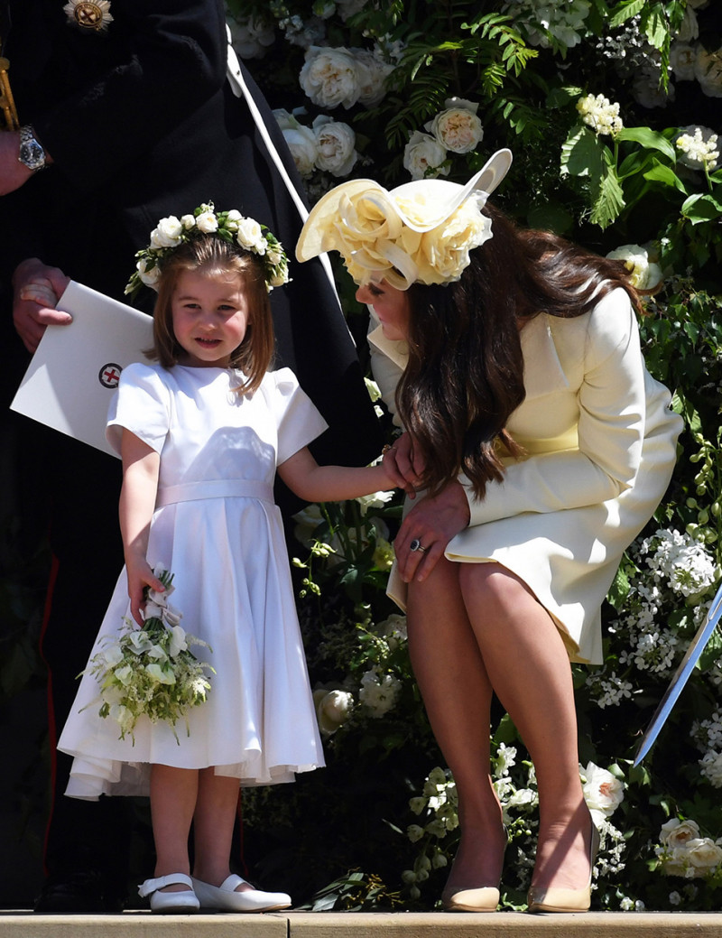 Charlotte sólo tenía 3 años cuando llevó el vestido de la discordia en la boda de
sus tíos.
