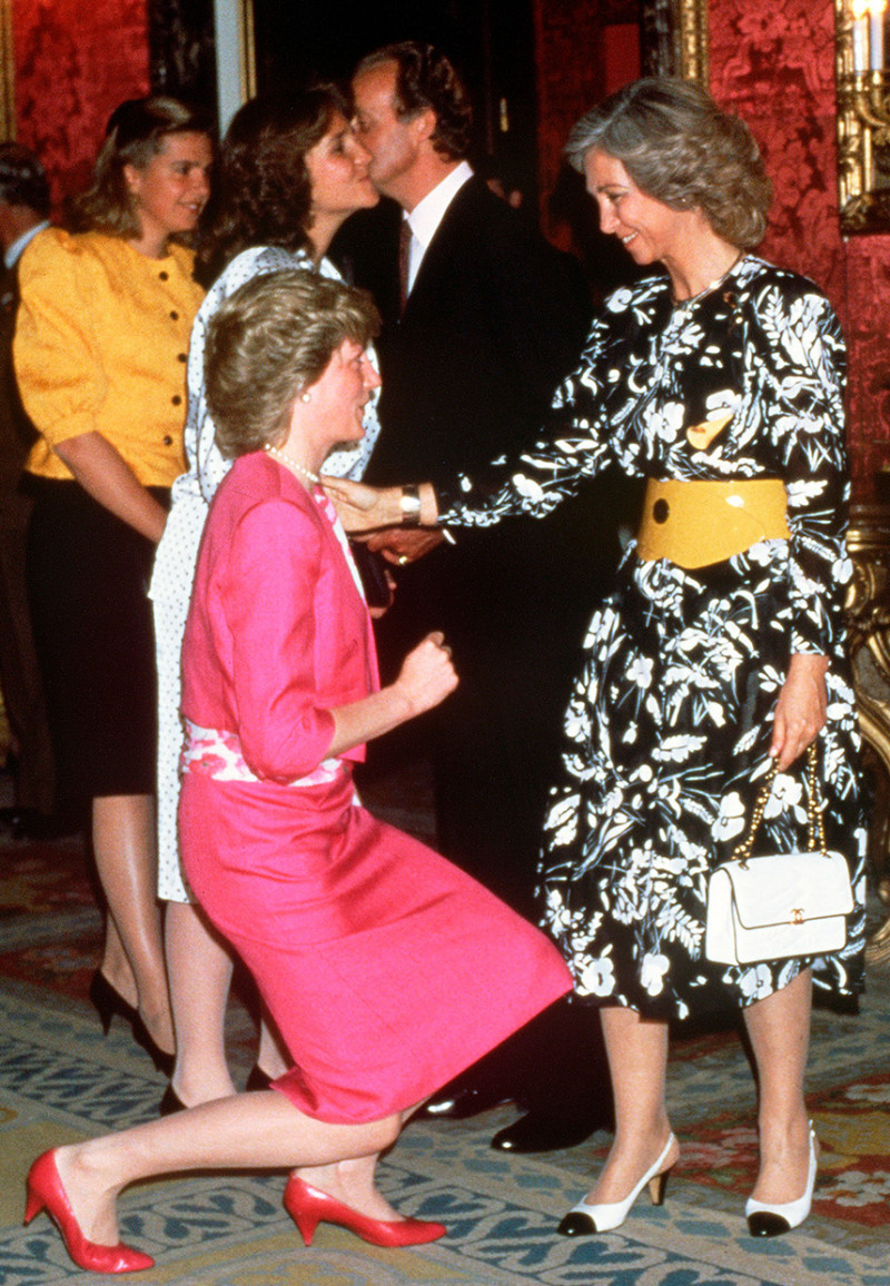 Princesa Diana con Reina Sofia