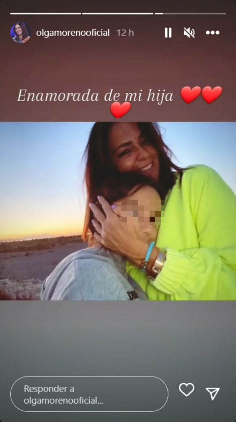 Olga Moreno ha compartido una instantánea con su mayor amor (@olgamorenooficial)