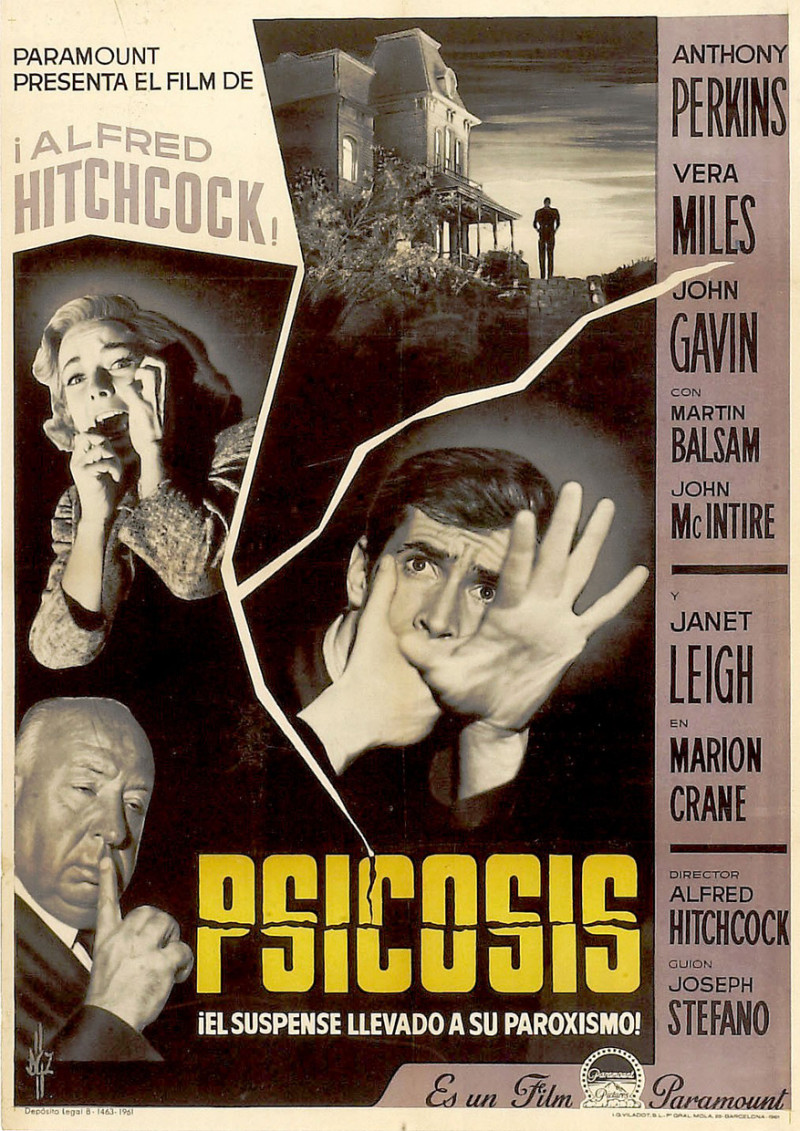 Psicosis película cartel