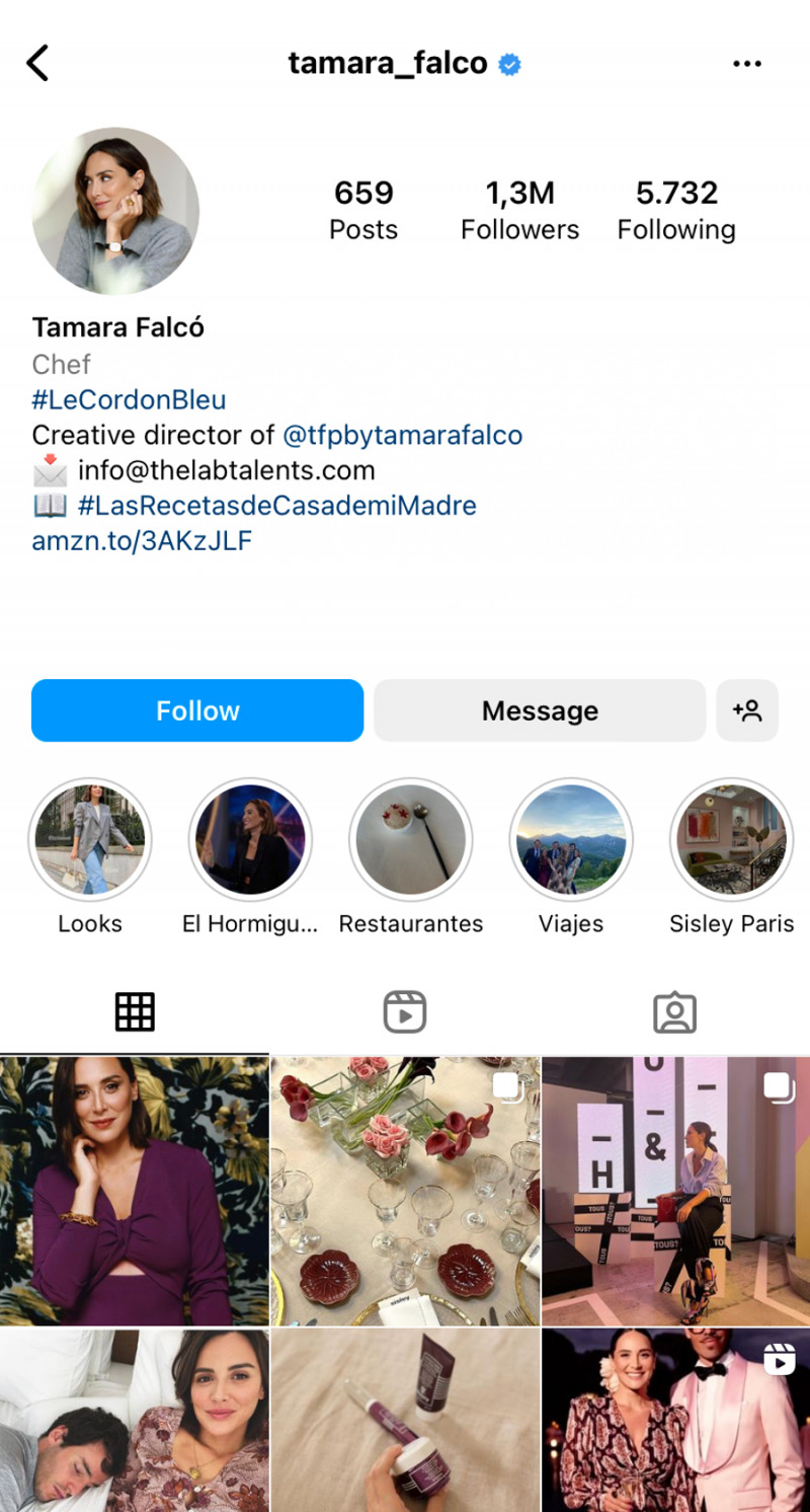 Tamara Falcó borra el anuncio de su boda de Instagram (@tamara_falco)